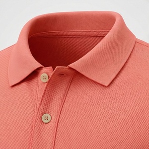 Polo en piqué à manches courtes pour homme, couleur unie, décontracté, tricoté, coupe classique, boutons - Product Image 4