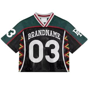 Camiseta Deportiva de Fútbol Americano Personalizada, Estilo Holgado, Impresión por Transferencia de Calor, Poliéster de Secado Rápido, para Fútbol y Baloncesto, Manga Corta - Product Image 4