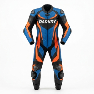 Traje de Cuero Personalizado para Motociclismo de Carreras, Equipo de Protección para Motociclistas, Fabricante OEM, Guantes y Botas al por Mayor - Product Image 1