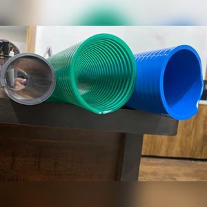 pvc suction hose pipe green flexible plastic industrial <b>waste</b> water delivery tube durable bend non toxic round 3 inch <b>pump</b> tubin - Product Image 5