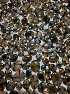 MAHNAJ GEMS ขายส่งคริสตัลชิแอสโตไลต์ธรรมชาติ รูปทรงคุชชั่น รูปทรงวงรี รูปทรงหยดน้ำ ขัดเงาแบบผสม ขนาด 3-5 มม. สำหรับทำเครื่องประดับเพื่อสุขภาพ - Product Image 5