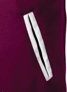 Fabricant de vestes varsity personnalisées en gros pour les marques de streetwear, avec patchs en chenille, tissu en mélange de coton, production en grande quantité - Product Image 4