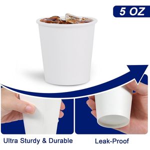 Set di 300 Mini Bicchieri di Carta Bianchi da 5 oz, Piccoli Bicchieri Usa e Getta per Bagno e Supermercato, Bicchieri da 5 Once per Feste di Compleanno - Product Image 3