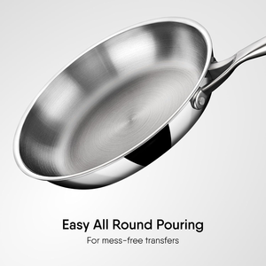 20cm Stainless Steel Fry <b>Pan</b> OEM Non Stick Qatar Kitchen Export Supplier - Product Image 3