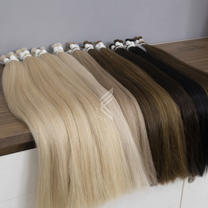 Extensiones a granel de cabello humano virgen vietnamita grado 12A 40 pulgadas cabello liso suave y teñido para vendedores de cabello - Product Image 1