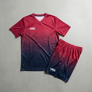 Al por mayor, transpirable, tallas grandes, seda/algodón, MBS_Crimson-Midnight_Velocity_Kit, personalizable, sublimación, degradado frontal, deportivo - Product Image 1