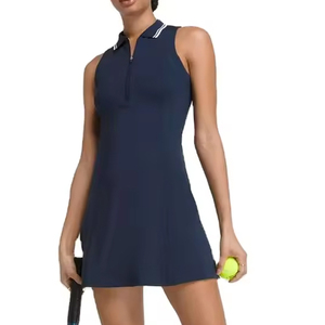 Wholesale Breathable Short Sleeves Golf Crop Top Polo <b>T</b> <b>Shirts</b> Sports and Pleated Shorts Sports Tennis Skirt Tennis Set - Product Image 3