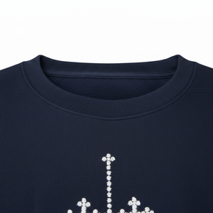 เสื้อสเวตเชิ้ตสตรีทแวร์แบบกำหนดเอง ผ้าฟลีซ 100% คอตตอน 300 กรัม ระบายอากาศได้ดี รับผลิตแบบ OEM จำนวนมาก คุณภาพสูง เสื้อผ้าสำหรับทุกเพศทุกวัย - Product Image 3