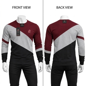 100% Cotton Plain Clothes Fashion <b>Men's</b> Breathable Round Neck <b>Long</b> Sleeve <b>T</b>-<b>Shirts</b> High Quality Basic Thermal <b>T</b> <b>Shirt</b> <b>for</b> <b>Men</b> - Product Image 6