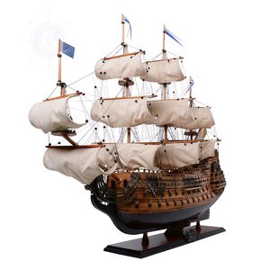 Maqueta de Barco Real Soleil Hecha a Mano, Línea Admiral, Decoración Náutica para Oficina, Hogar y Regalo - Contacto para Venta al por Mayor - Product Image 2