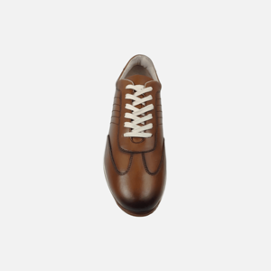 Zapatillas Deportivas para Hombre con Cordones, Parte Superior de Piel Vacuna, Forro de Malla, Suela de TPR, Punta Cerrada, Ligeras, Cómodas, Casuales - Product Image 3