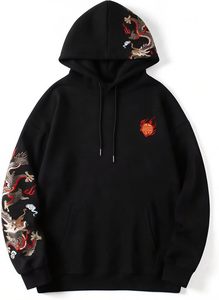 Sudadera con capucha de diseñador para hombre, bordado personalizado, felpa francesa de lujo, algodón orgánico, ropa urbana sostenible, suéter con capucha. - Product Image 3