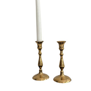 Juego de 3 modernos portavelas cónicos de aluminio dorado, elegantes candelabros de metal para centros de mesa de boda al mejor precio - Product Image 4