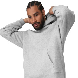 Sweat à capuche pour homme 100% coton imperméable et coupe-vent, intérieur brossé, coupe classique, logo personnalisé sur le devant, vêtements décontractés pour l'extérieur, hiver - Product Image 1