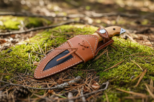Cuchillo de Caza Vikingo de Hoja Fija Hecho a Mano, Mango de Palisandro, Hoja D2 Pulida de Espiga Completa, 14 Pulgadas, Premium - Product Image 6