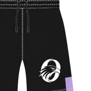 Pantalones Cortos de Rugby Negros con Lavanda, Cintura Elástica con Cordón, Uniforme de Equipo Geométrico Personalizado, Ropa Deportiva Transpirable para Entrenamiento - Product Image 5