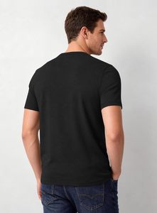 T-shirt pour homme en spandex/coton, col rond, vente en gros, décontracté, manches courtes, respirant, écologique, doux pour la peau, confortable - Product Image 3