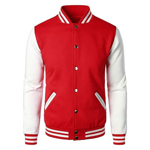 <b>Mens</b> Double Breasted Customizable Varsity Baseball Jacket Cotton Blend Letterman Casual Streetwear Fashion Comfortable Long - Product Image 1