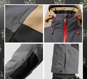 Combinaison de ski pour homme tendance, qualité supérieure et anti-plis, col zippé personnalisable, fermeture éclair, directement du fabricant - Product Image 5
