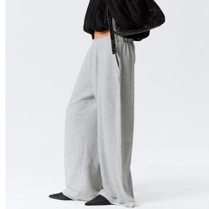 Pantalones de chándal holgados de invierno para mujer, estilo casual, 100% algodón transpirable con cordón, OEM - Product Image 5