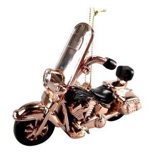 Adorno Navideño Único para el Hogar de Año Nuevo, Motocicleta Harley 3D de Acrílico Brillante Plateado - Product Image 4
