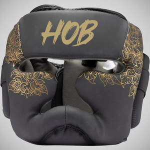 Protège-tête de boxe HOB rouge avec rayures blanches, protection intégrale du visage, cuir PU, fermeture auto-agrippante unisexe - Product Image 6