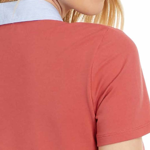 Polo moderno para mujer, corte ajustado, top a la moda, logotipo personalizado, estilo elegante, para ropa de calle y ropa profesional. - Product Image 3