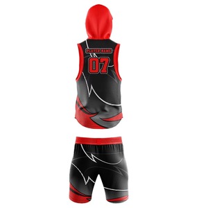 Uniformes de Fútbol Americano 7v7 Sublimados Personalizados para Jóvenes, Ropa Deportiva Transpirable para Equipos de Flag Football, Camisetas de Compresión con Capucha 7on7 - Product Image 3