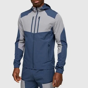 <b>Men's</b> Nylon Windbreaker Tracksuit Zip Up Sport <b>Jacket</b> and Pants Outdoor Sportswear Set - Product Image 2