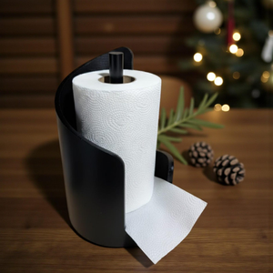 Porte-serviettes en bois massif rustique |   Accessoire décoratif pour comptoir de cuisine - Product Image 3