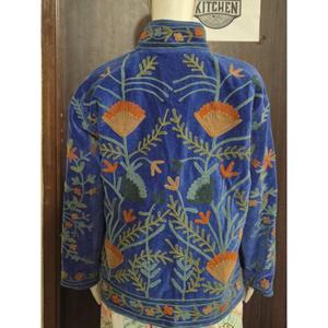 เสื้อแจ็คเก็ตกำมะหยี่ลายดอกไม้สีสันสดใส สไตล์ซูซานี งานฝีมือโบฮีเมียน สำหรับเทศกาลฤดูหนาว - Product Image 5