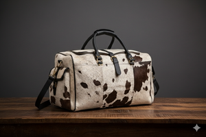 Sac de sport vintage en PU pour homme, imperméable, avec compartiment à chaussures, pour activités de plein air - Product Image 3