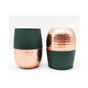 Elegant Copper Drinking Glass Tumbler Handmade Traditional Wellness Vessel Premium Dining Kitchen Metal Drinkware - Product Image 2