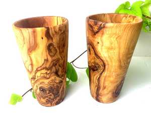 Verre à eau en bois naturel de qualité supérieure, gobelet artisanal de luxe en bois, réutilisable et sans danger pour les aliments, pour un usage quotidien - Product Image 2