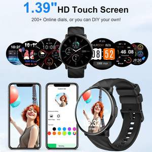 Montre connectée S51 pour hommes et femmes, écran tactile HD 1,39 pouces pour appels et numérotation, étanche IP68, GPS, lecteur de musique, <span class=keywords><strong>113</strong></span>+ modes sportifs - Product Image 2