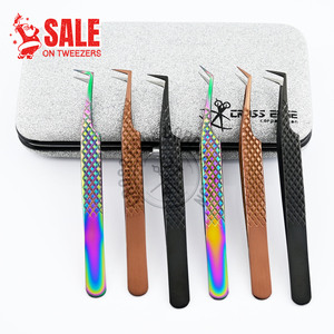 Volume Lash Extensions Tweezers EyeLash Extension Tweezers Supplies for Applying False Eyelashes in Different Colors - Product Image 1