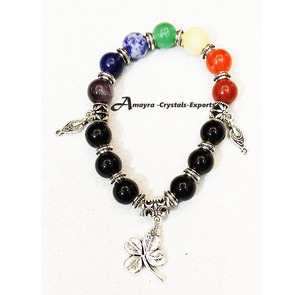 Pulsera de Obsidiana Negra con Amuleto de Estrella, Hecha a Mano, de Ágata, Joyería de Moda, Regalo de Boda, Cristales, Venta al por Mayor - Product Image 5