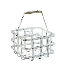 Porte-bouteille de vin rustique de qualité supérieure avec poignée en bois pour une présentation élégante - Product Image 1