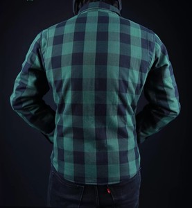 Chemise de protection en flanelle pour moto, grande taille, hiver, robuste, conçue pour le confort, la sécurité et le style en conduite urbaine - Product Image 4