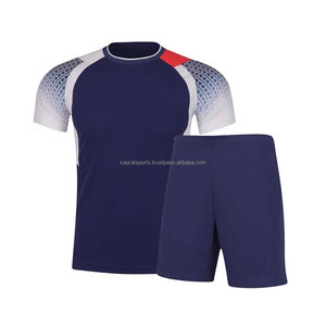 Custom Sublimation <b>Badminton</b> Uniform Training Team Jersey and Shorts Set Breathable Comfortable Wear - Product Image 1