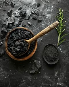 WARRLY Charbon Actif en Poudre d'Extrait Végétal de Coque de Noix de Coco, Qualité Alimentaire Naturelle 99%, Séché à l'Air Chaud, Contenant en Plastique, Vrac - Product Image 4