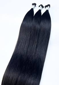 Extensiones de Cabello Vietnamita Liso Negro, 100% Cabello Humano, Alta Calidad, Sin Enredos, Muy Sedoso, Gran Stock - Product Image 2