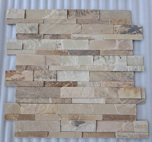 Panel de Piedra Cultivada de Arenisca Verde Menta, Revestimiento de Pared para Chimenea, Adoquines de Piedra Apilada, Decoración Rústica para Jardín - Product Image 2