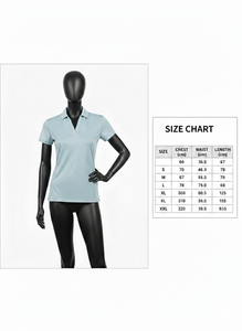 เสื้อโปโลผู้หญิงคุณภาพสูงรุ่นใหม่มาแรง ผ้าฝ้าย 100% เป็นมิตรกับสิ่งแวดล้อม ระบายอากาศได้ดี เสื้อกอล์ฟ ผ้า 220 กรัม - Product Image 6