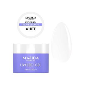 มาจิดา คอสเมติกส์ ยูวี แอลอีดี เจล ไวท์ 50 มล. สำหรับซ่อมแซมเล็บแบบมืออาชีพ - Product Image 1