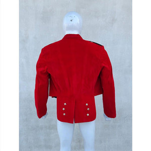 Veste et gilet Prince Charlie en velours rouge faits à la main - Kilt écossais, mariage dans les Highlands, veste de smoking - Product Image 2