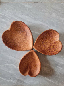 Round Wooden Decorative Tray 18cm Rustic Handcrafted Wood Craft - Product Image 2