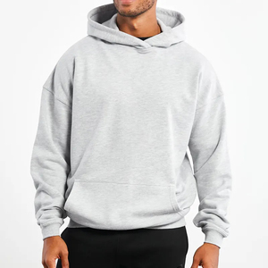 Sweat à capuche 500 g/m² épais et ample pour homme, double couche, luxe, en coton, épaules tombantes, personnalisable - Product Image 4