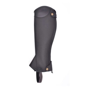 Custom Suede Leather Horse Riding <b>Chaps</b> Heavy Duty Equestrian <b>Half</b> Gaiters Adjustable Outdoor Horseback Riding Protective Gear - Product Image 2