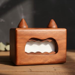 Boîte à mouchoirs artisanale en bois de qualité supérieure, support de rangement pour mouchoirs, décoration artisanale en bois, accessoire rustique pour la maison, boîte à mouchoirs en papier - Product Image 5